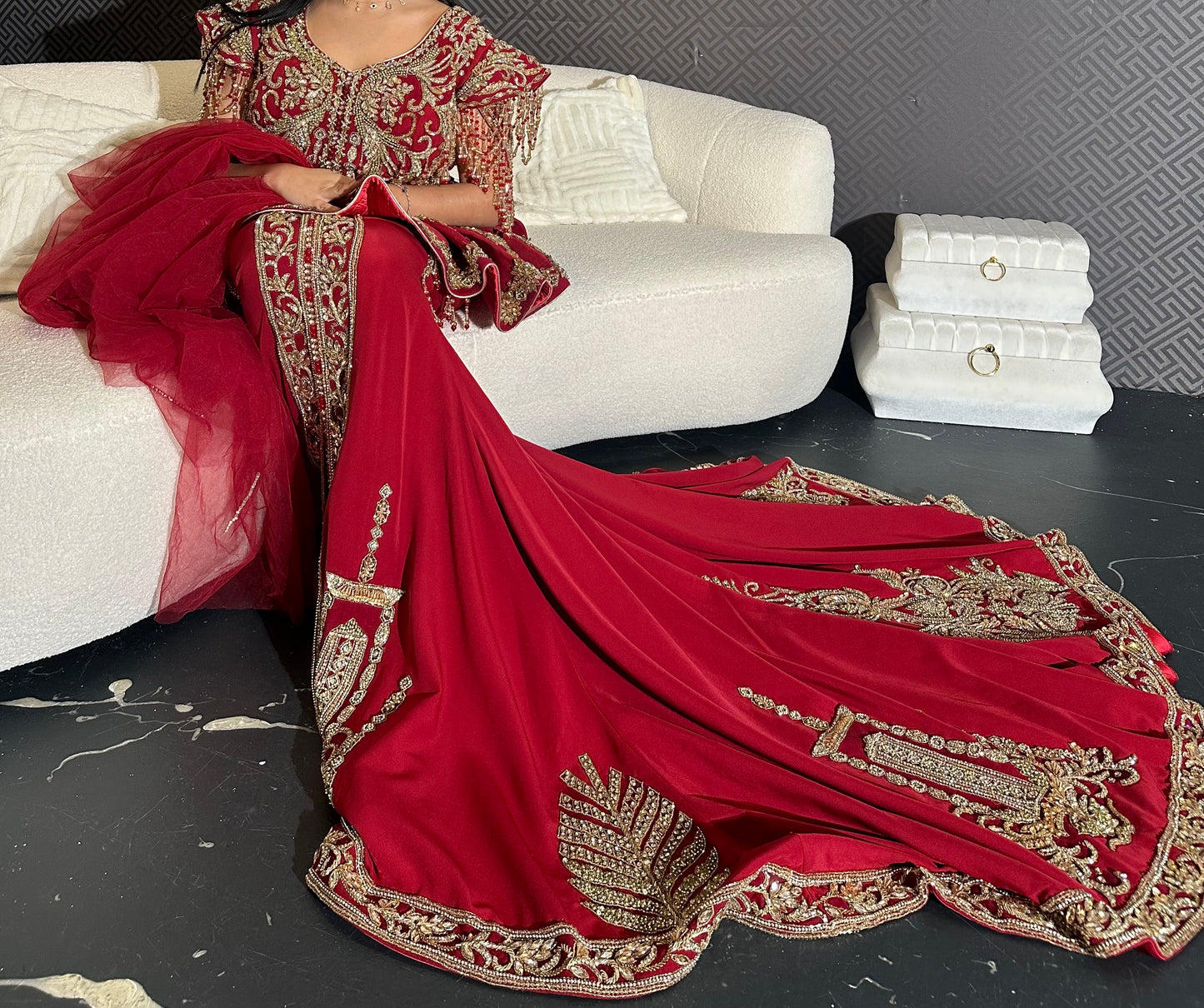 Karakou Jupe Irina - La Jolie Joaillerie Caftans